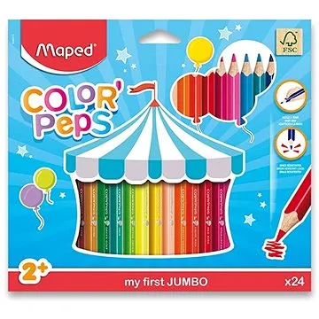 Maped Color Peps Jumbo, 24 farieb (3154148340133)