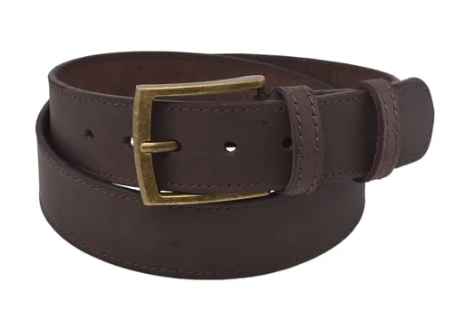 Pánsky kožený opasok 747-40-36 tmavohnedý hunter šitý pracka Bohdan