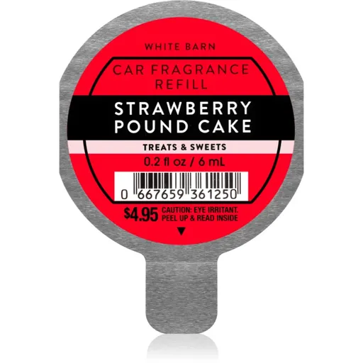 Bath & Body Works Strawberry Pound Cake vôňa do auta náhradná náplň 6 ml