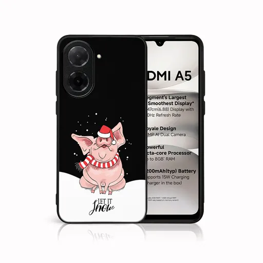 MY ART Kryt s vianočným dizajnom Xiaomi Redmi A5 LET IT SNOW (075)