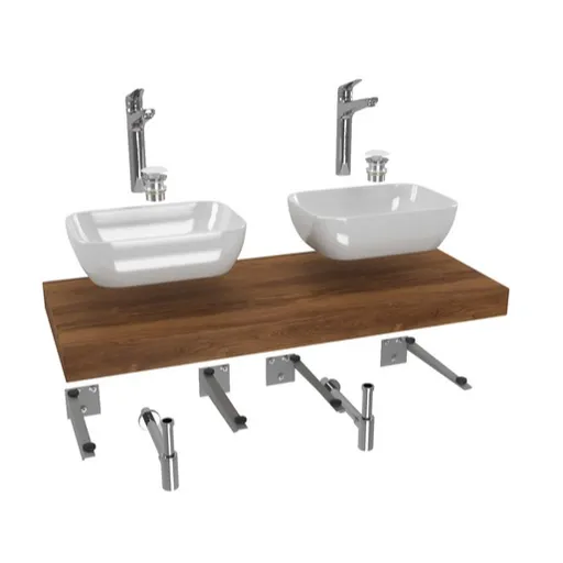 Hansgrohe Dolce kúpeľňová zostava siko s doskou pod umývadlo 120x8x50 cm dub charleston KSETDO20