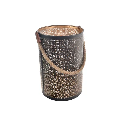 In Decor Kovový svietnik Dot čierna, 20 x 20 x 30 cm, M