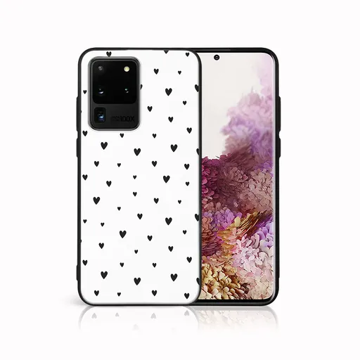 MY ART Ochranný kryt pre Samsung Galaxy S20 Ultra BLACK HEARTS (167)