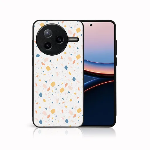 MY ART Ochranný kryt pre Xiaomi Poco F7 Ultra ORANGE TERRAZZO (165)