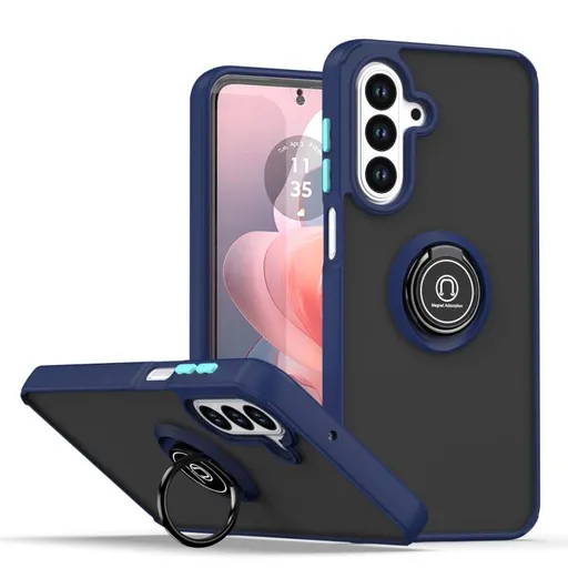 SHADOW Ochranný kryt s držiakom Samsung Galaxy A17 / A17 5G tmavomodrý