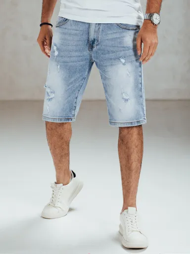 Pánske modré rifľové kraťasy Dstreet SX2554