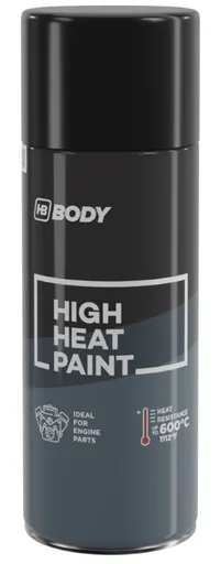HB BODY HEAT - Farba na vysoké teploty strieborná 400 ml