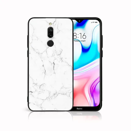 MY ART Ochranný obal Xiaomi Redmi 8 -WHITE MARBLE (144)