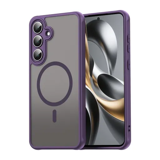 FANDUN MAGSAFE Ochranný obal pre Samsung Galaxy S25 FE fialový