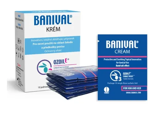 Ozonidy Banival krém na balanitídy a balanopostitídy 10 ks x 3 ml