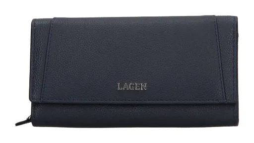 Dámska kožená peňaženka Lagen BLC/5064/621 Navy blue