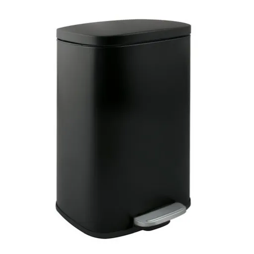 Spirella Spirella pedálový odpadkový kôš akira matná čierna oceľ soft-close 12 l 10.21563