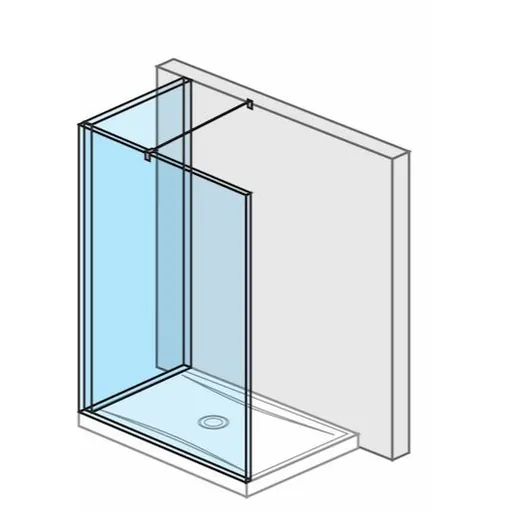 Jika Pure sprchová zástena walk-in 140x90 cm h2694260026681 6942.6.002.668.1