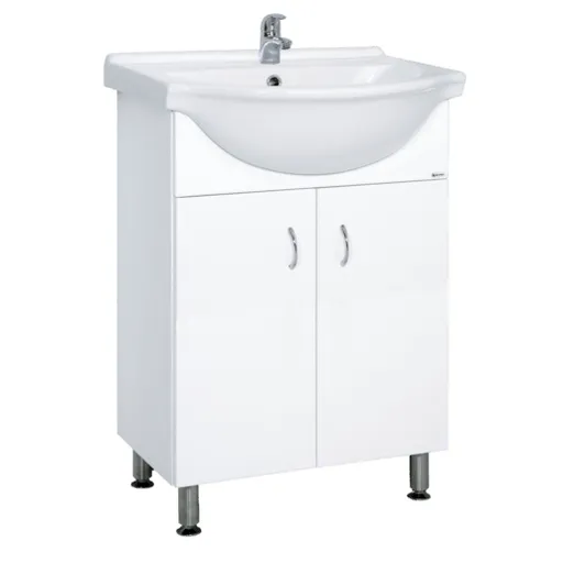 Kúpeľňová skrinka s umývadlom Multi Pro 55,5x42,4 cm biela PRO55NOVA