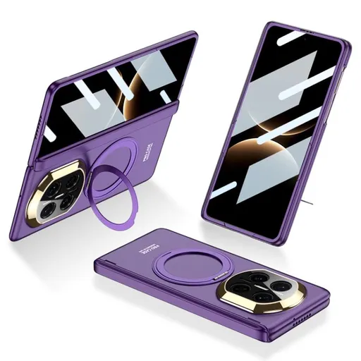 GKK ROTATE Ochranný obal so stojanom Huawei Mate X7 fialový