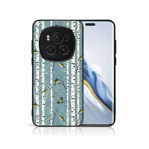 MY ART Kryt s vianočným dizajnom Honor Magic6 Pro 5G BIRCH (072)