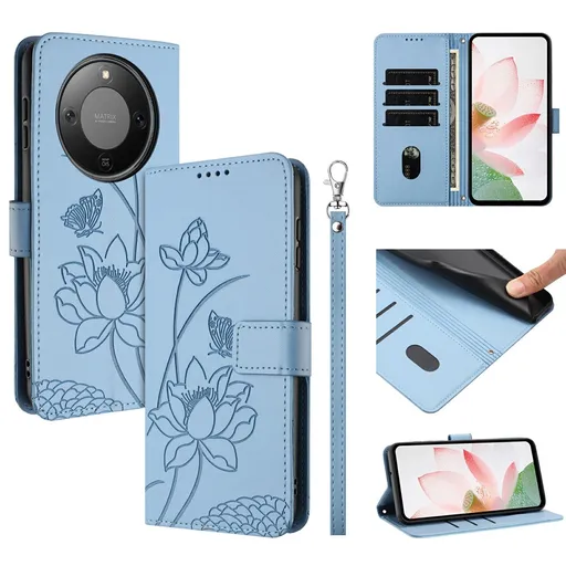 ART LOTUS Peňaženkové puzdro pre Honor Magic8 Lite modré