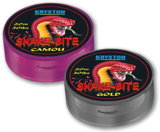 Kryston poťahovaná šnúrka snake bite camou 20 m - 20 lb