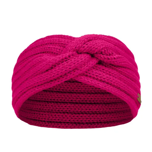 Bontis Dámska prekrížená pletená čelenka - Tmavoružová | uni