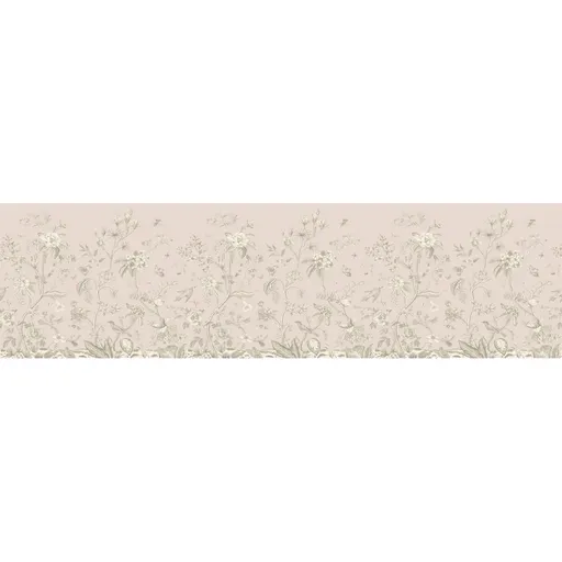 Samolepiaca bordúra Old graphic florals, 500 x 13,8 cm