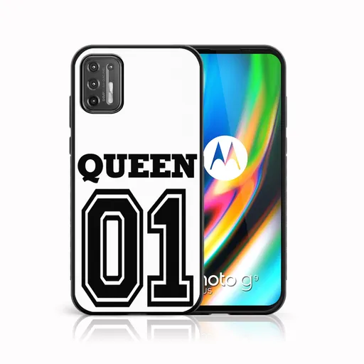 MY ART Silikónový kryt Motorola Moto G9 Plus QUEEN (030)