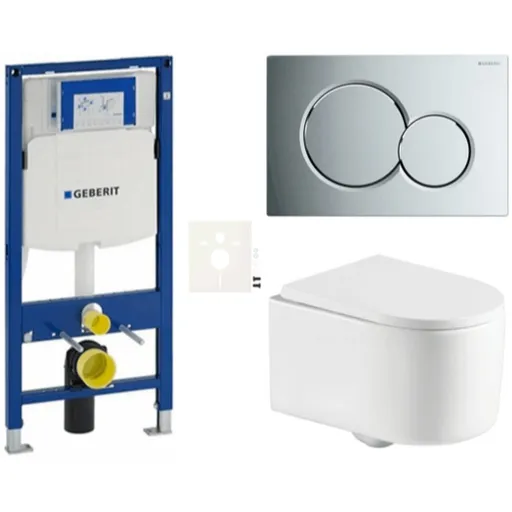 Závesný wc set do ľahkých stien / predstenová SAT SIKOGESTOR72S01CR