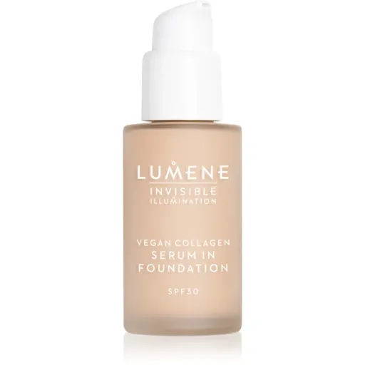 Lumene Invisible Illumination Vegan Collagen Serum in Foundation ľahký make-up s vyživujúcim účinkom SPF 30 1.5 30 ml