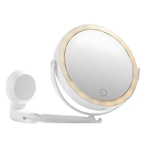 Nástenné zväčšovacie kozmetické zrkadlo s podsvietením