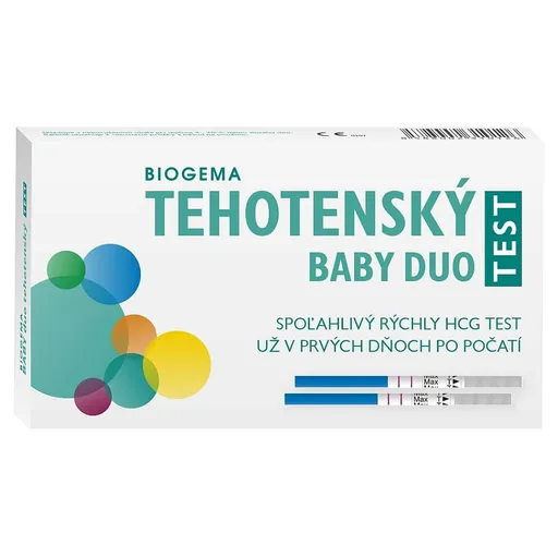 BABY TEST DUO tehotenský test 1 x 2 ks