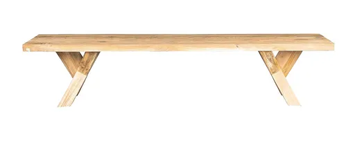 DEOKORK Teaková lavica SPIDER RECYCLE 190 × 40 × 48 cm