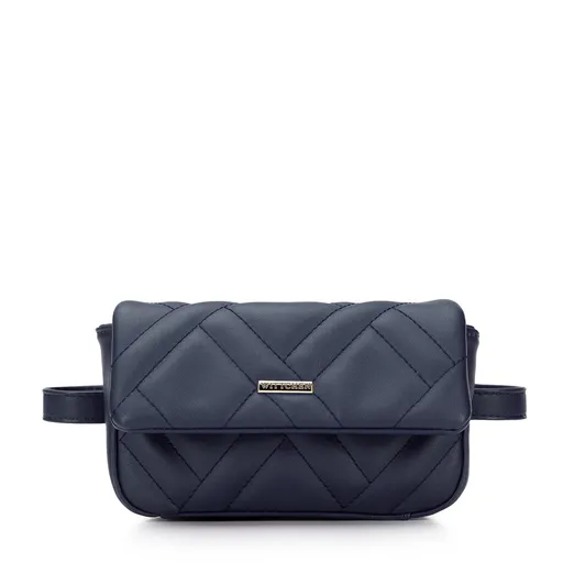 Damska torebka nerka geometrycznie pikowana 95-3Y-517-7