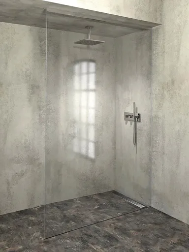 POLYSAN - ARCHITEX sada na neviditeľné upevnenie skla, podlaha-stena-strop, 1610x2600, leštený hliník AL2616