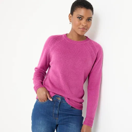 Pulóver s okrúhlym výstrihom, jemný na dotyk