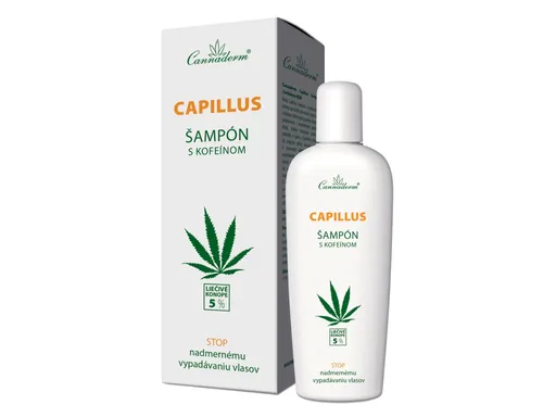 Cannaderm Capillus šampón s kofeínom proti vypadávaniu vlasov 150 ml