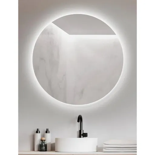 Zrkadlo Amirro Ambiente okrúhle 80 LED, hladké ZAM80KLEDH