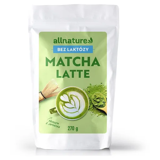 ALLNATURE Matcha latte bez laktózy BIO 270 g