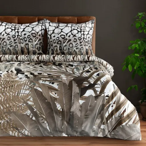 ArtFir Obliečky na dvojlôžko EVA 14 | hnedá/béžová 220 x 200 cm