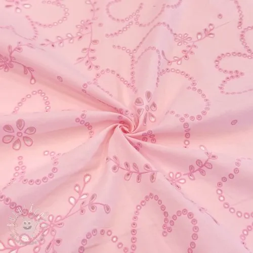 Bavlnená látka VOILE Puffy light pink