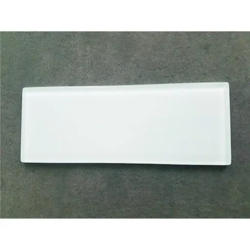 Zakončovací sklo Glassblocks biela 7,3x19 cm sklo GBZAKONSKLO