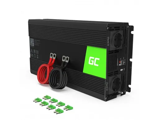 Green Cell Power Inverter 12V to 230V 1500W/3000W Pure sine wave
