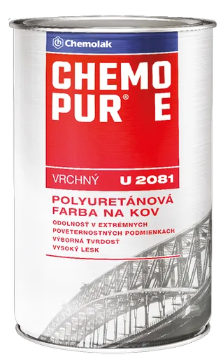U 2081 CHEMOPUR E - Vrchná polyuretánová farba (zákazkové miešanie) 0,8 l ral 8000 - zelenohnedá