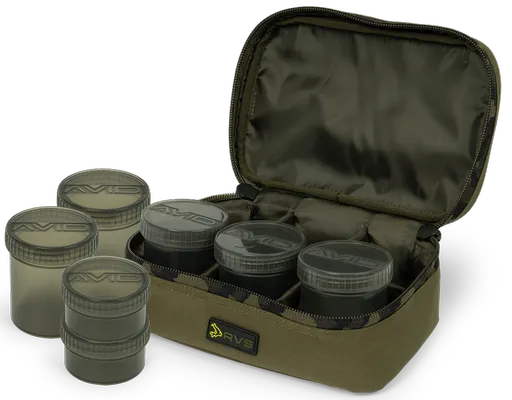 Avid carp puzdro rvs 8-pot hookbait pouch