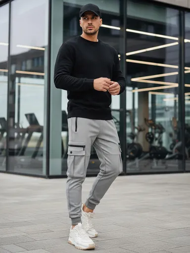 Pánska basic mikina čierna Dstreet BX5882