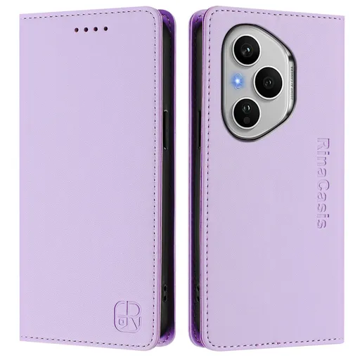 RINA Zaklápacie puzdro pre Honor 400 Pro 5G svetlofialové