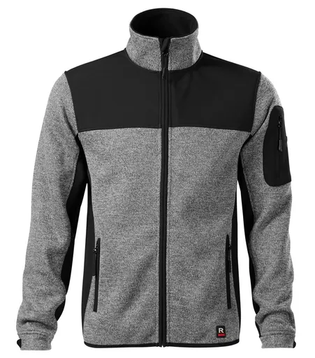 MALFINI Pánska softshellová bunda Casual - Svetlošedá | 3XL
