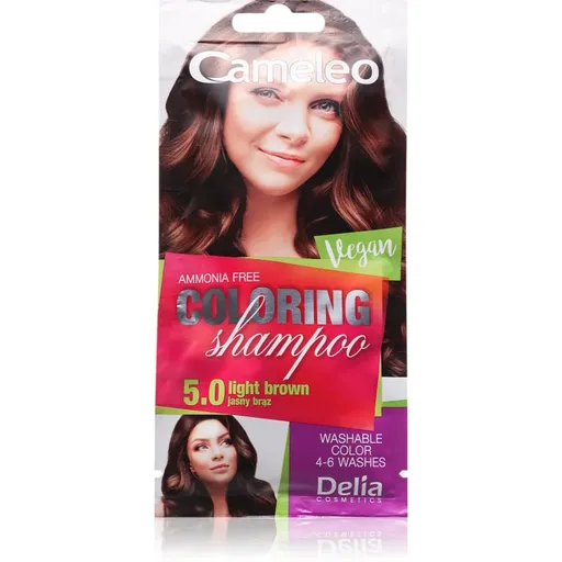 Delia Cosmetics Cameleo Coloring Shampoo tónovací šampón na vlasy odtieň 5.0 Light Brown 40 ml
