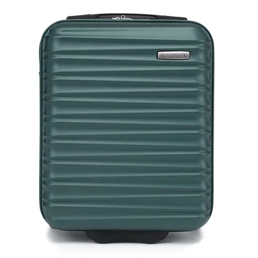 kabinový kufor ABS s rebrovaním, zelená 56-3A-315-85