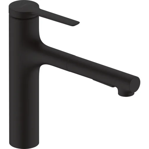 Hansgrohe Zesis M33 drezová batéria s vyťahovacou spŕškou, 2 prúdy matná čierna 74822670