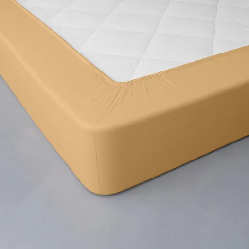 Jednofarebná perkálová napínacia plachta, hĺbka rohov 40 cm