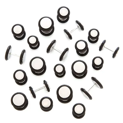 Falošný oceľový plug do ucha - Veľkosť hlavičky: 5 mm